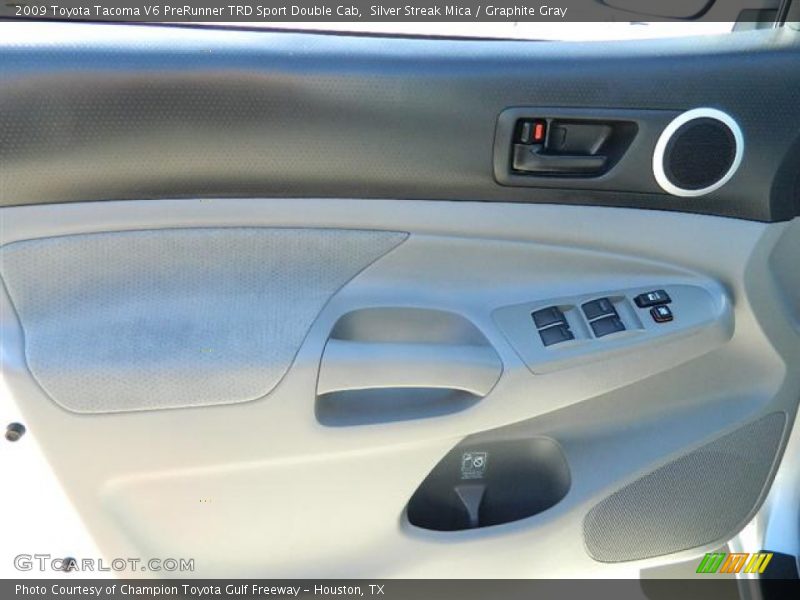 Silver Streak Mica / Graphite Gray 2009 Toyota Tacoma V6 PreRunner TRD Sport Double Cab