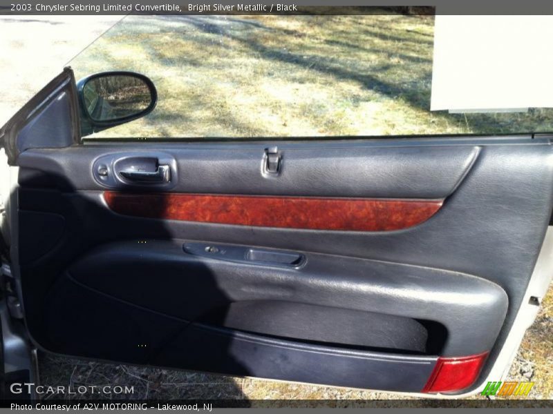 Bright Silver Metallic / Black 2003 Chrysler Sebring Limited Convertible