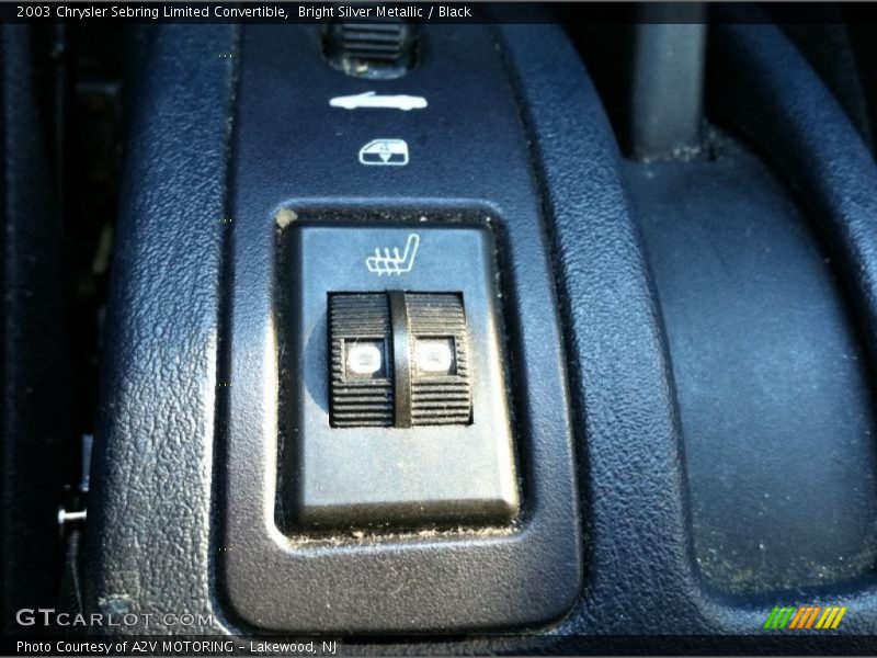 Bright Silver Metallic / Black 2003 Chrysler Sebring Limited Convertible
