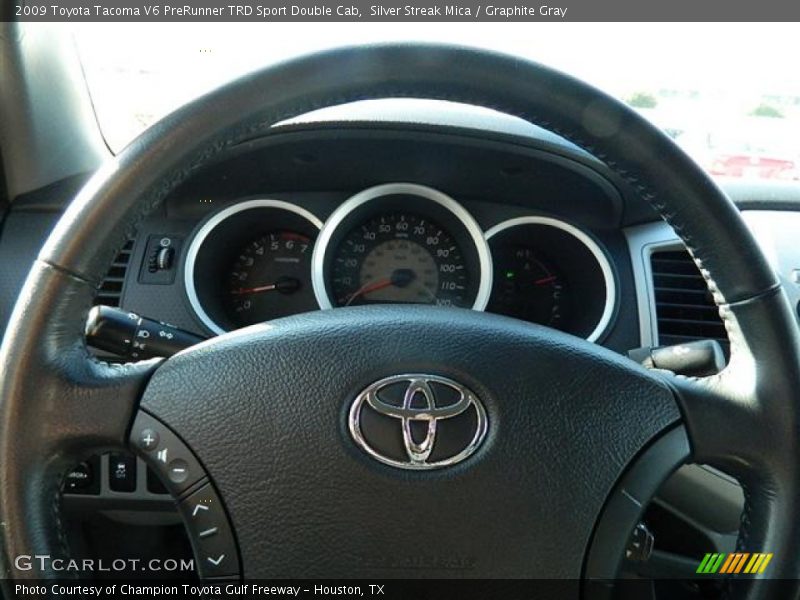 Silver Streak Mica / Graphite Gray 2009 Toyota Tacoma V6 PreRunner TRD Sport Double Cab