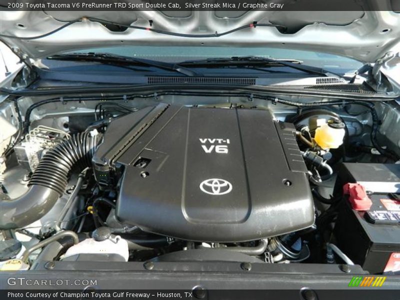 Silver Streak Mica / Graphite Gray 2009 Toyota Tacoma V6 PreRunner TRD Sport Double Cab