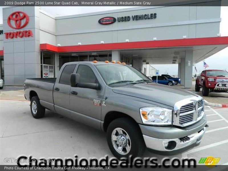 Mineral Gray Metallic / Medium Slate Gray 2009 Dodge Ram 2500 Lone Star Quad Cab