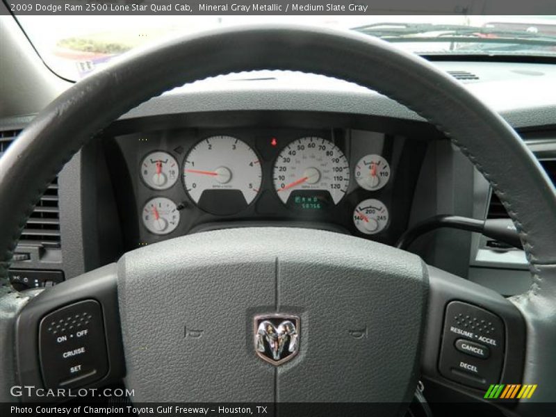 Mineral Gray Metallic / Medium Slate Gray 2009 Dodge Ram 2500 Lone Star Quad Cab