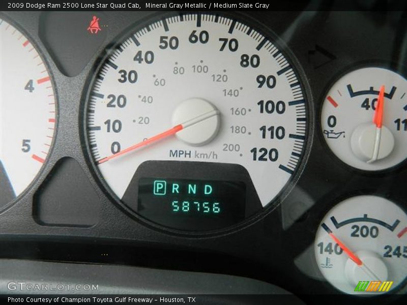 Mineral Gray Metallic / Medium Slate Gray 2009 Dodge Ram 2500 Lone Star Quad Cab
