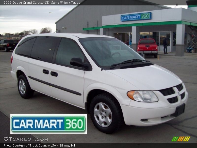 Stone White / Taupe 2002 Dodge Grand Caravan SE