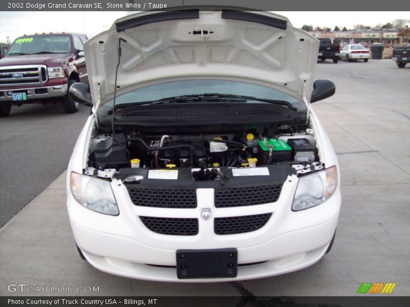 Stone White / Taupe 2002 Dodge Grand Caravan SE