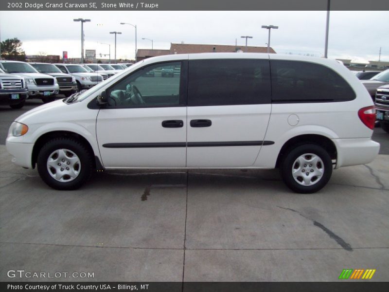 Stone White / Taupe 2002 Dodge Grand Caravan SE