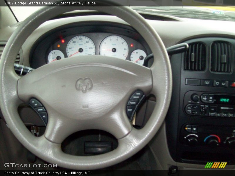 Stone White / Taupe 2002 Dodge Grand Caravan SE
