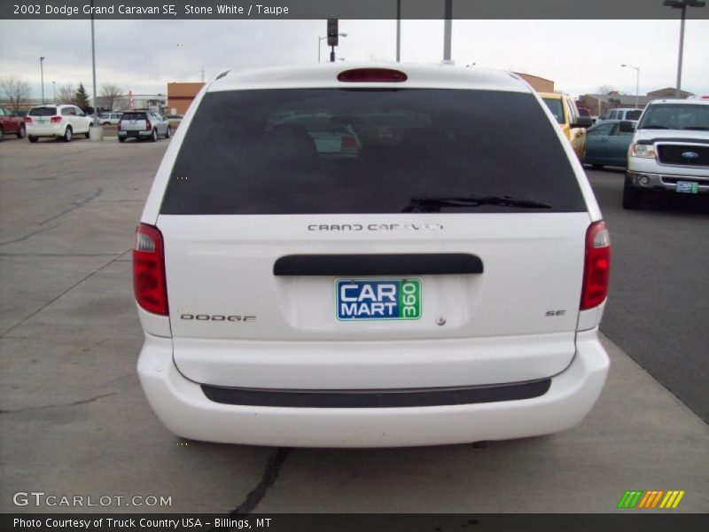 Stone White / Taupe 2002 Dodge Grand Caravan SE