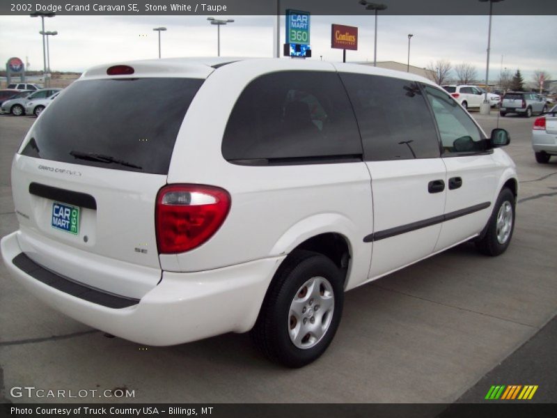Stone White / Taupe 2002 Dodge Grand Caravan SE