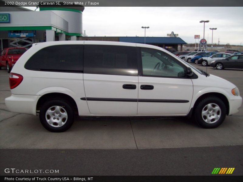 Stone White / Taupe 2002 Dodge Grand Caravan SE