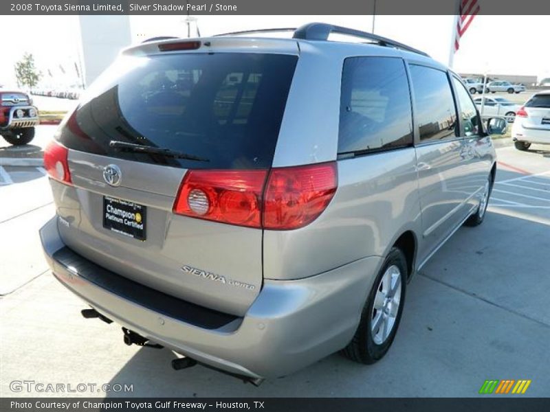 Silver Shadow Pearl / Stone 2008 Toyota Sienna Limited