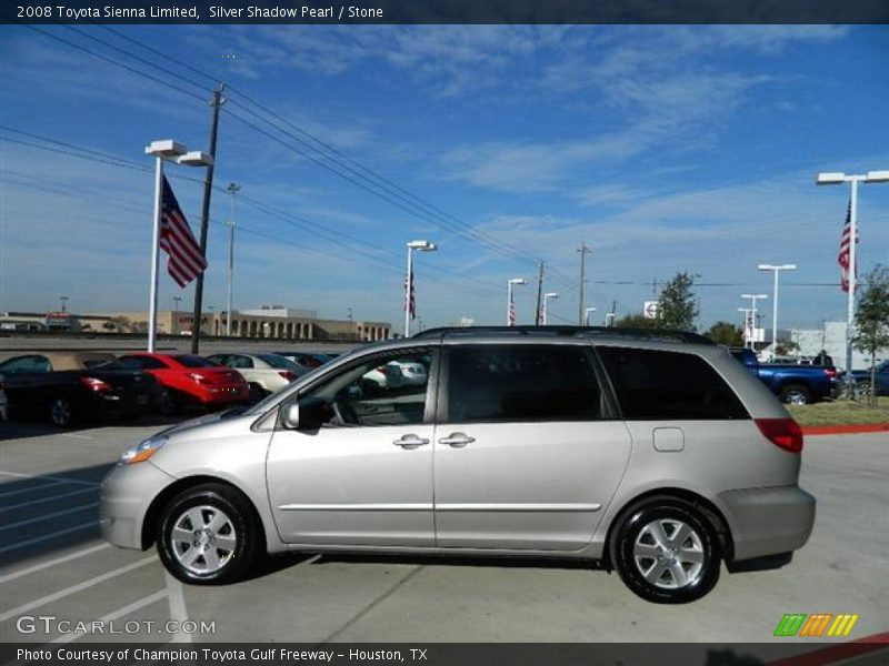 Silver Shadow Pearl / Stone 2008 Toyota Sienna Limited