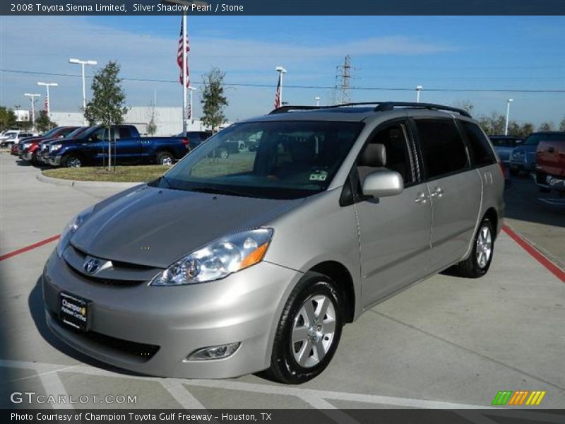 Silver Shadow Pearl / Stone 2008 Toyota Sienna Limited