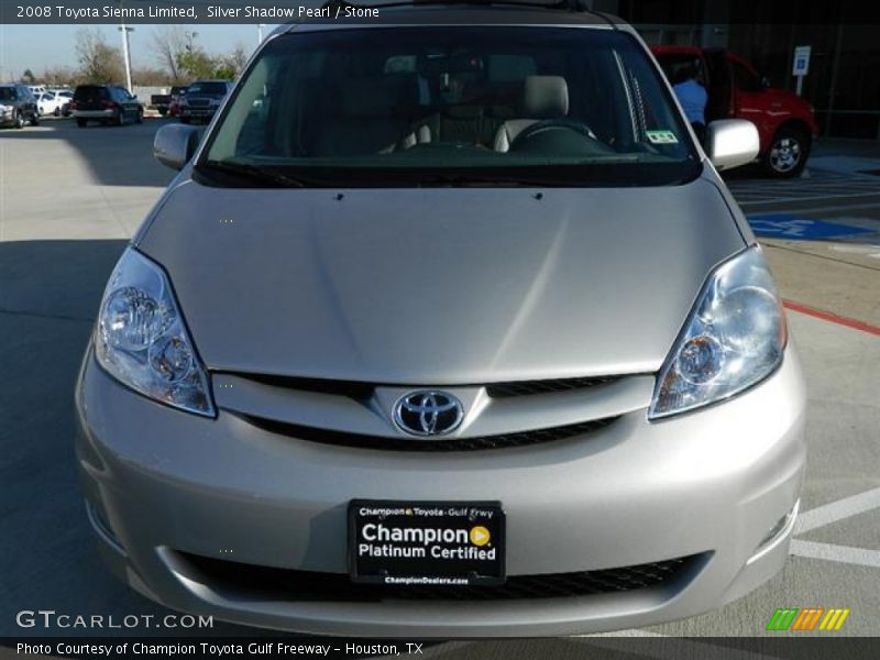 Silver Shadow Pearl / Stone 2008 Toyota Sienna Limited