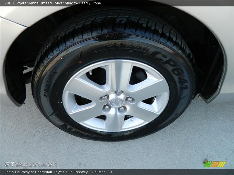 Silver Shadow Pearl / Stone 2008 Toyota Sienna Limited