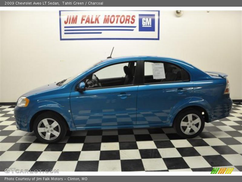 Tahiti Green / Charcoal 2009 Chevrolet Aveo LT Sedan