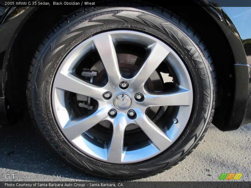 Black Obsidian / Wheat 2005 Infiniti G 35 Sedan
