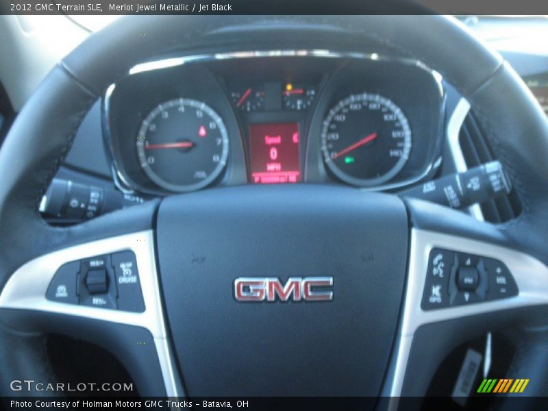 Merlot Jewel Metallic / Jet Black 2012 GMC Terrain SLE