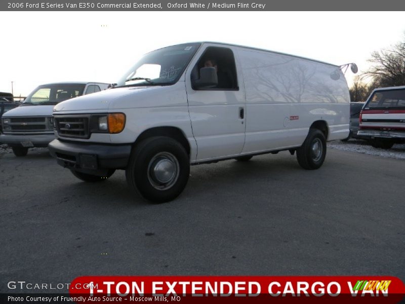 Oxford White / Medium Flint Grey 2006 Ford E Series Van E350 Commercial Extended