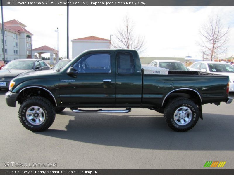 Imperial Jade Green Mica / Gray 2000 Toyota Tacoma V6 SR5 Extended Cab 4x4