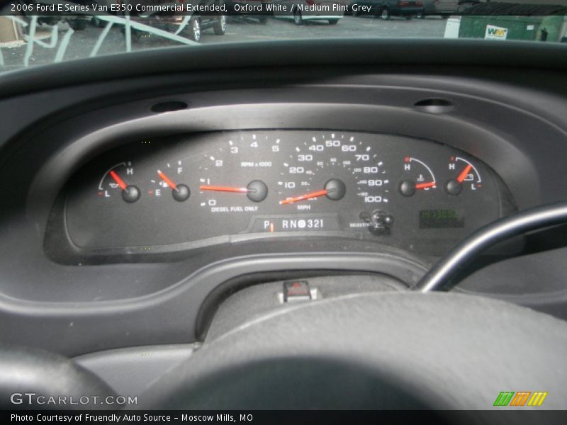 Oxford White / Medium Flint Grey 2006 Ford E Series Van E350 Commercial Extended