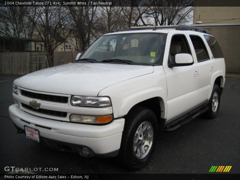 Summit White / Tan/Neutral 2004 Chevrolet Tahoe Z71 4x4