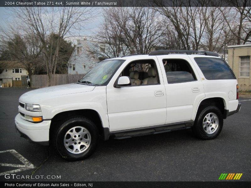 Summit White / Tan/Neutral 2004 Chevrolet Tahoe Z71 4x4