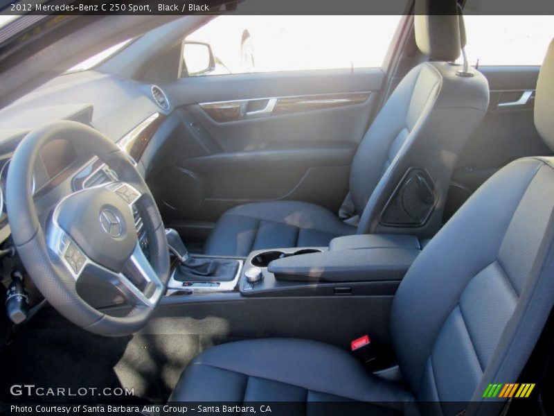 Black / Black 2012 Mercedes-Benz C 250 Sport