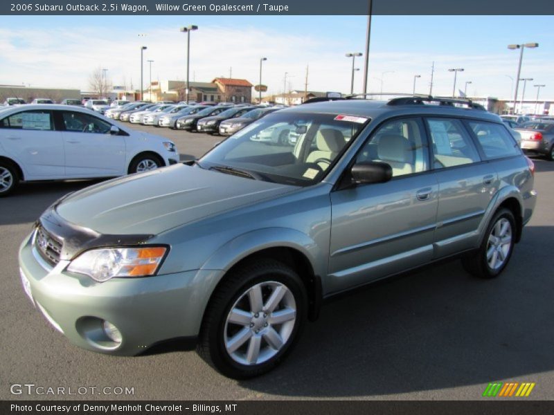 Willow Green Opalescent / Taupe 2006 Subaru Outback 2.5i Wagon