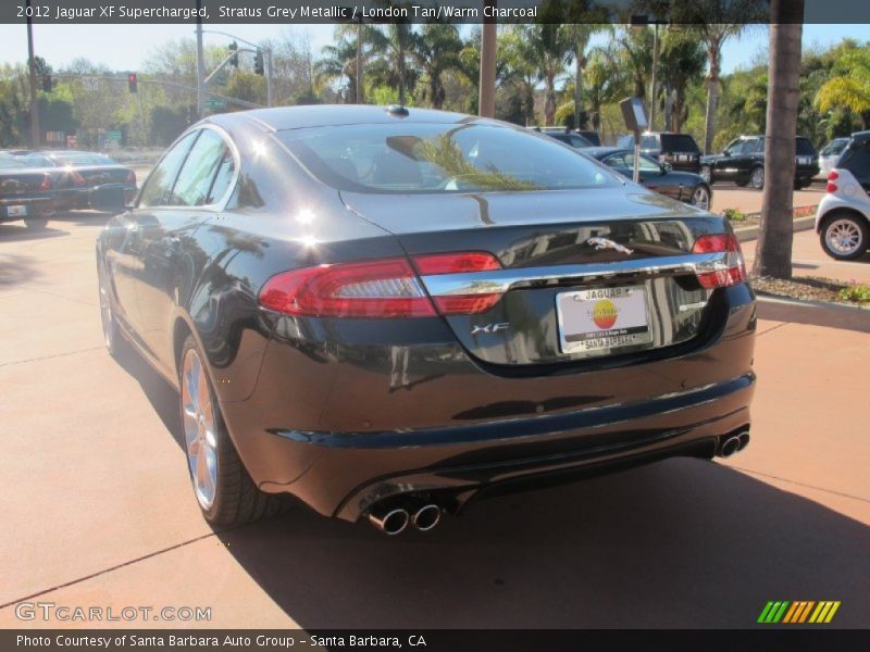 Stratus Grey Metallic / London Tan/Warm Charcoal 2012 Jaguar XF Supercharged