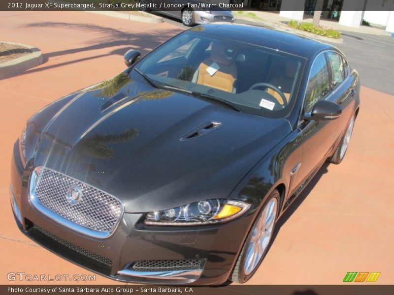 Stratus Grey Metallic / London Tan/Warm Charcoal 2012 Jaguar XF Supercharged
