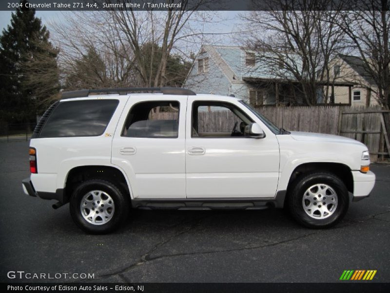 Summit White / Tan/Neutral 2004 Chevrolet Tahoe Z71 4x4