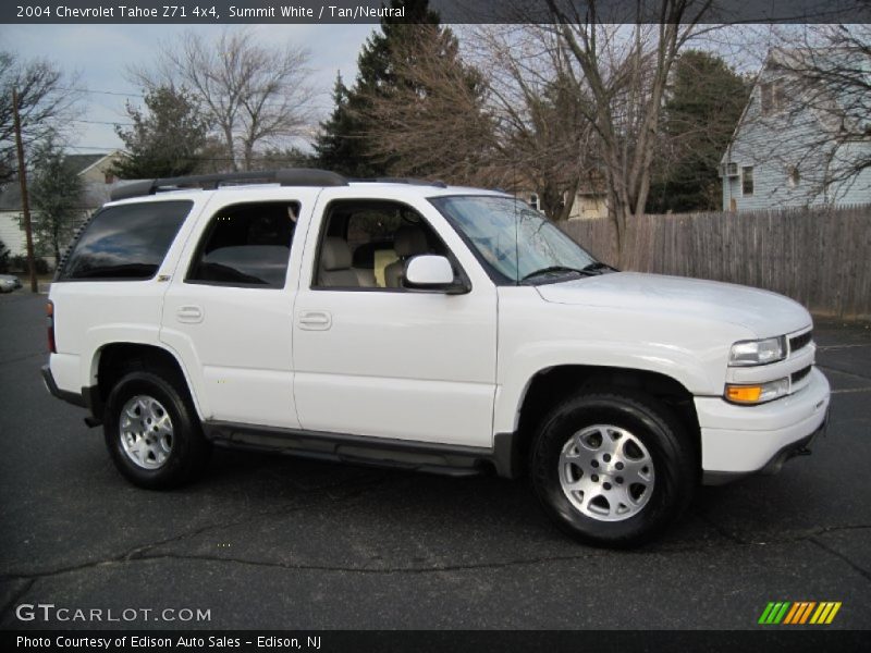 Summit White / Tan/Neutral 2004 Chevrolet Tahoe Z71 4x4