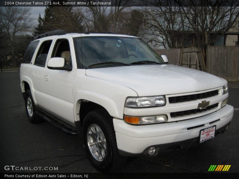 Summit White / Tan/Neutral 2004 Chevrolet Tahoe Z71 4x4