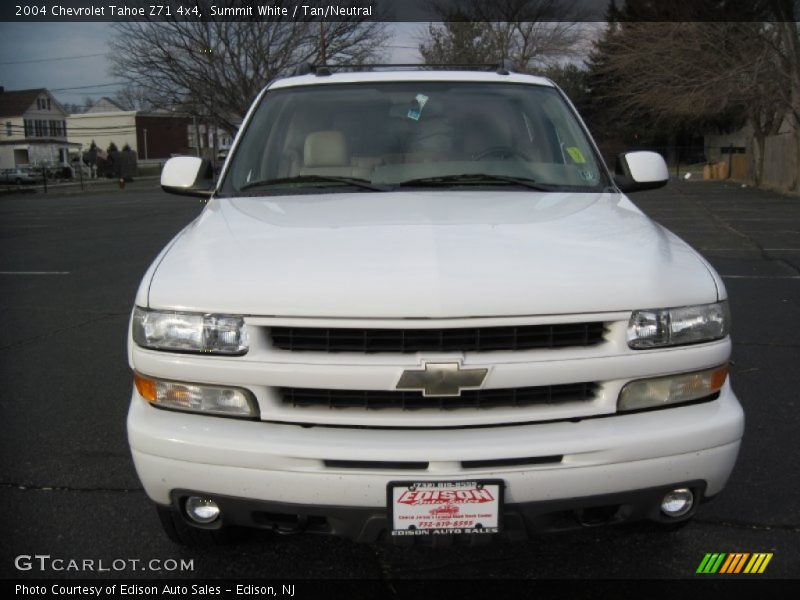 Summit White / Tan/Neutral 2004 Chevrolet Tahoe Z71 4x4