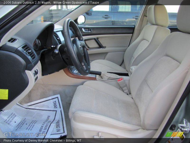 Willow Green Opalescent / Taupe 2006 Subaru Outback 2.5i Wagon