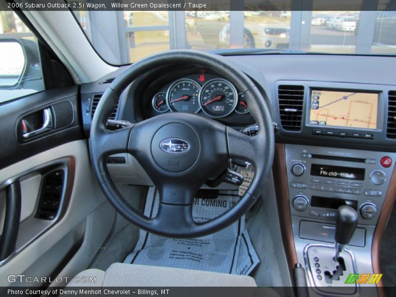 Willow Green Opalescent / Taupe 2006 Subaru Outback 2.5i Wagon