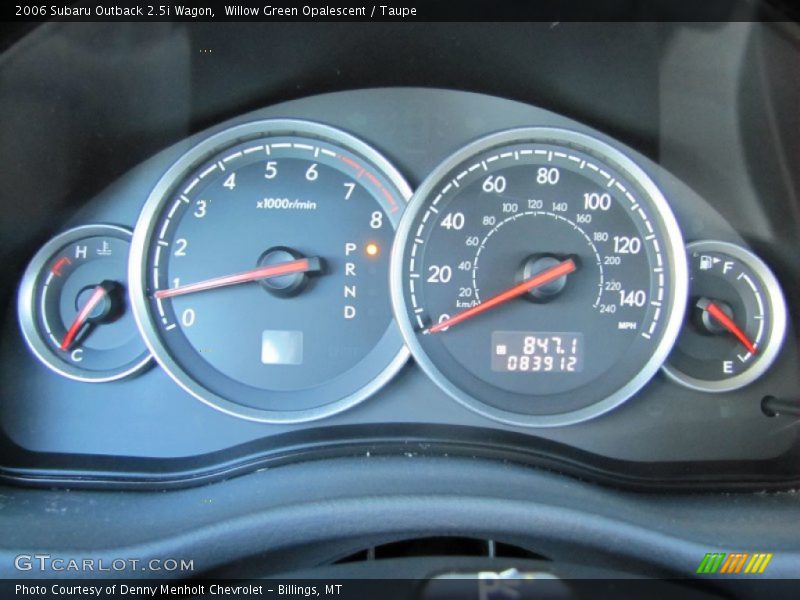 Willow Green Opalescent / Taupe 2006 Subaru Outback 2.5i Wagon