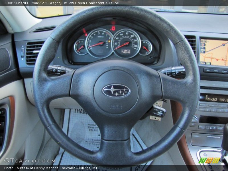 Willow Green Opalescent / Taupe 2006 Subaru Outback 2.5i Wagon