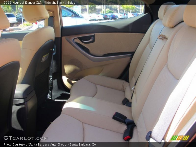 Midnight Black / Beige 2012 Hyundai Elantra GLS