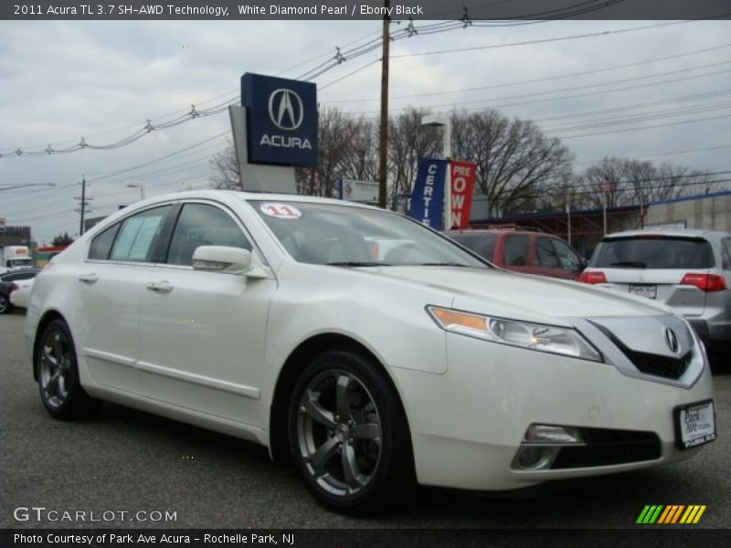 White Diamond Pearl / Ebony Black 2011 Acura TL 3.7 SH-AWD Technology