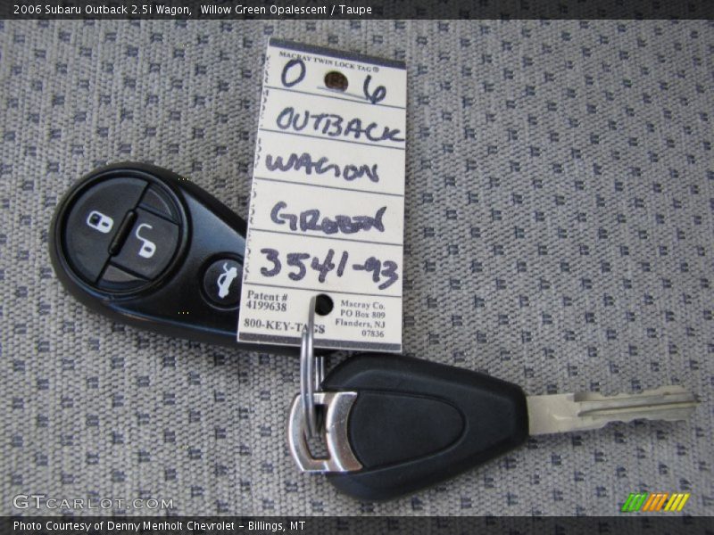 Willow Green Opalescent / Taupe 2006 Subaru Outback 2.5i Wagon