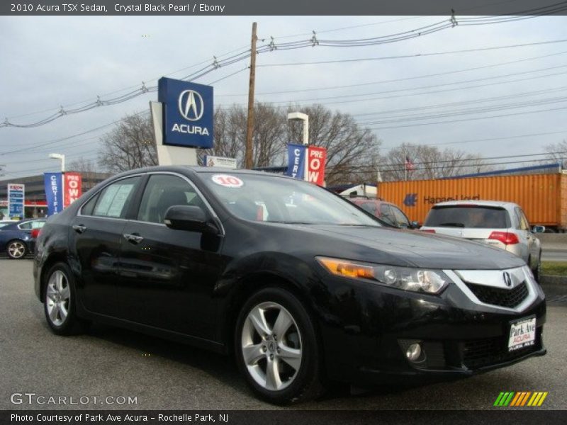 Crystal Black Pearl / Ebony 2010 Acura TSX Sedan