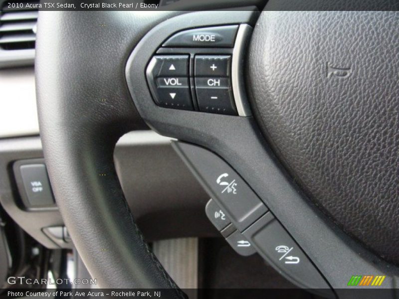 Crystal Black Pearl / Ebony 2010 Acura TSX Sedan