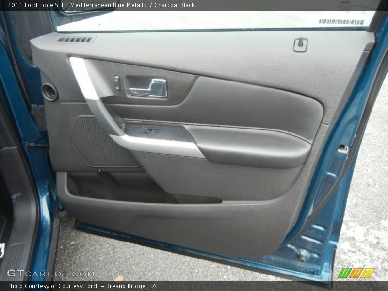Mediterranean Blue Metallic / Charcoal Black 2011 Ford Edge SEL