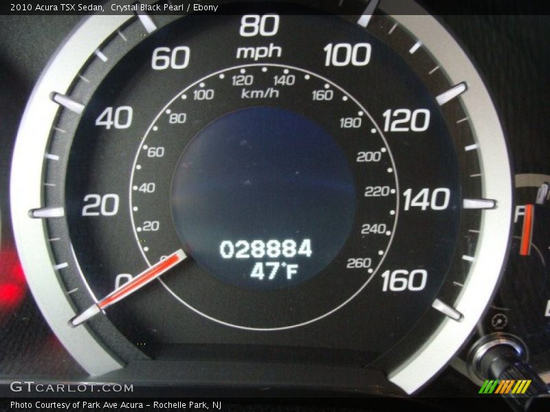 Crystal Black Pearl / Ebony 2010 Acura TSX Sedan