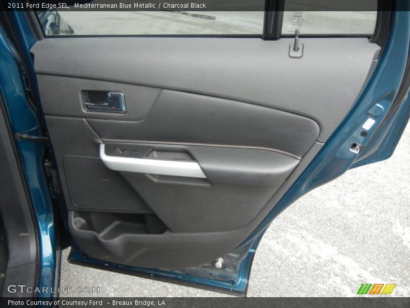 Mediterranean Blue Metallic / Charcoal Black 2011 Ford Edge SEL