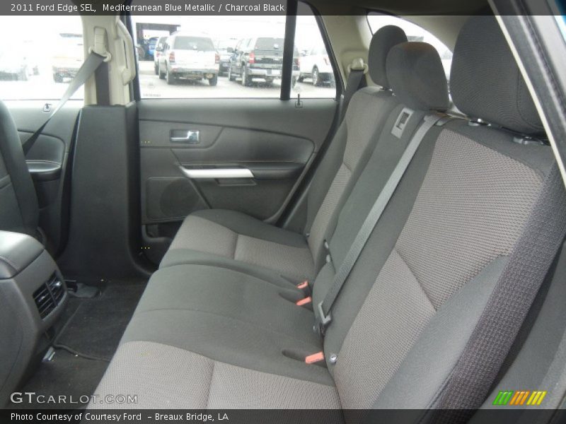 Mediterranean Blue Metallic / Charcoal Black 2011 Ford Edge SEL