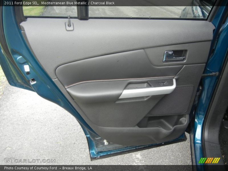 Mediterranean Blue Metallic / Charcoal Black 2011 Ford Edge SEL